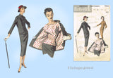 Butterick 7544: 1950s Misses Mix & Match Suit  Sz 36 Bust Vintage Sewing Pattern