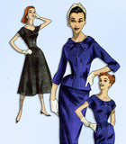 1950s Original Vintage Butterick Pattern 7934 Misses Dress and Jacket Sz 32 Bust