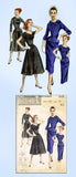 1950s Original Vintage Butterick Pattern 7934 Misses Dress and Jacket Sz 32 Bust