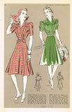 Butterick 9185: 1930s Misses WWII Dress Size 38 Bust Vintage Sewing Pattern