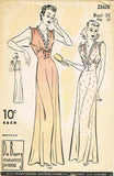 1930s Original Vintage Du Barry Pattern 2362 Uncut Misses Bias Cut Nightgown 36B