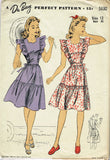 1940s Vintage Du Barry Sewing Pattern 5630 Uncut WWII Misses Sun Dress Size 30B - Vintage4me2