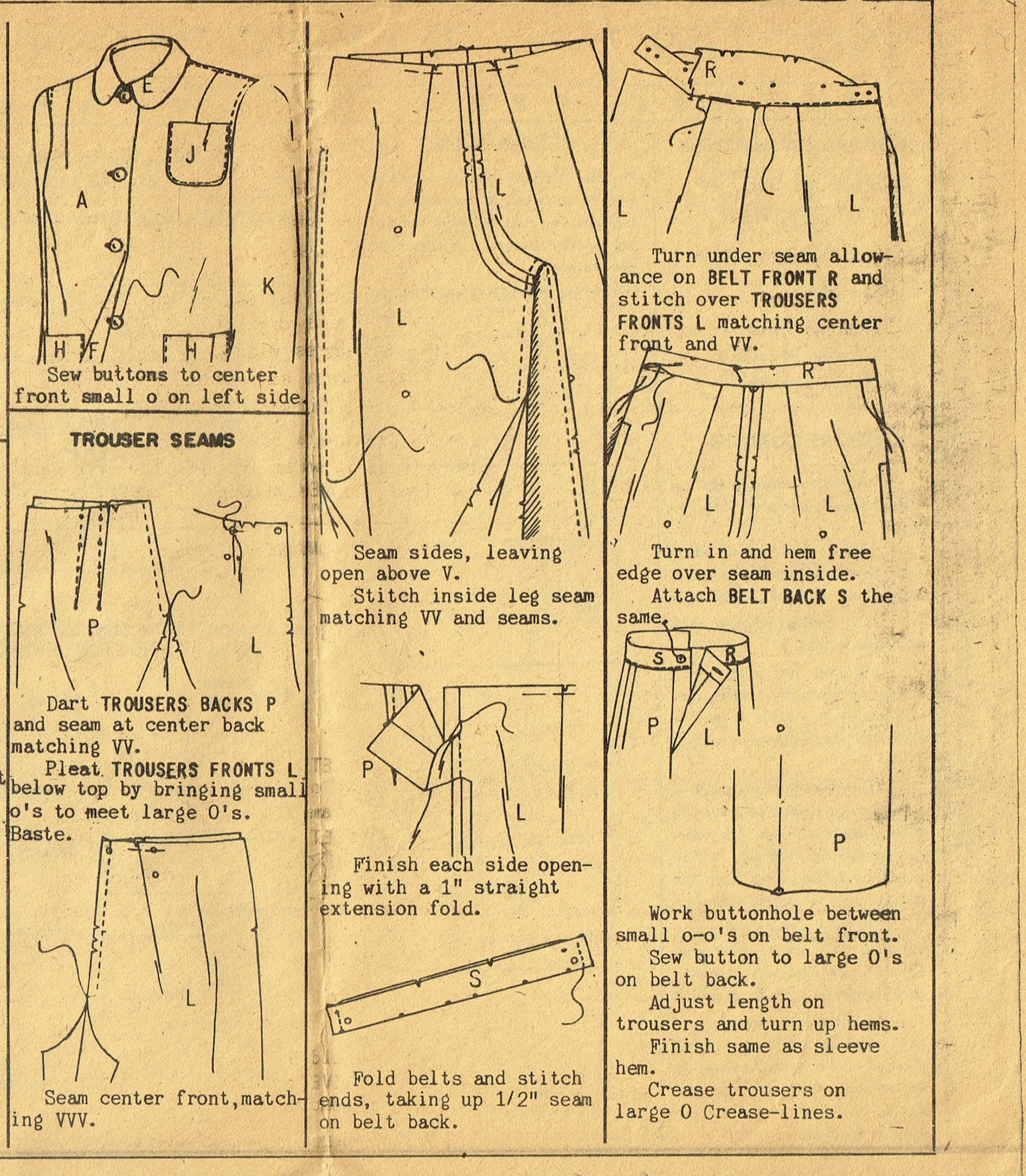 Hollywood 1006: 1940s Misses WWII Pajamas 32 B Vintage Sewing Pattern –  Vintage4me2