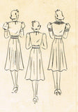 Hollywood 1606: 1930s Vintage Sewing Pattern Starlet Eleanor Whitney Afternoon Dress Sz 32