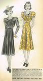 Hollywood 1606: 1930s Vintage Sewing Pattern Starlet Eleanor Whitney Afternoon Dress Sz 32 Vintage4me2