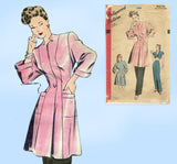 Hollywood 1802: 1940s Misses WWII Tunic & Pants Sz 34 B Vintage Sewing Pattern