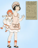 1920s Rare Ladies Home Journal Sewing Pattern 2610 Toddler Girls Apron & Cap Sz4 - Vintage4me2