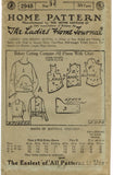 Ladies Home Journal 2948: 1920s Uncut Misses Blouse 36 B Vintage Sewing Pattern