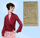 Ladies Home Journal 2950: 1920s Uncut Surplice Blouse 36B Vintage Sewing Pattern