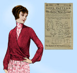 Ladies Home Journal 2950: 1920s Uncut Surplice Blouse 42B Vintage Sewing Pattern