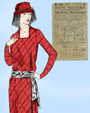 Ladies Home Journal 2965: 1920s Uncut Misses Dress Sz 34B Vintage Sewing Pattern