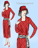 Ladies Home Journal 2965: 1920s Uncut Misses Dress Sz 34B Vintage Sewing Pattern