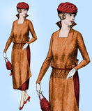 Ladies Home Journal 2970: 1920s Uncut Misses Dress Sz 36B Vintage Sewing Pattern