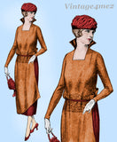 Ladies Home Journal 2970: 1920s Uncut Misses Dress Sz 36B Vintage Sewing Pattern