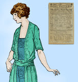 Ladies Home Journal 3002: 1920s Uncut Misses Dress 32 B Vintage Sewing Pattern