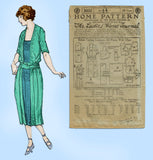 Ladies Home Journal 3002: 1920s Uncut Misses Dress 32 B Vintage Sewing Pattern