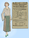 Ladies Home Journal 3010: 1920s Uncut Misses Skirt 26 W Vintage Sewing Pattern