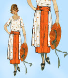 Ladies Home Journal 3030: 1920s Uncut Misses Skirt 26 W Vintage Sewing Pattern