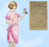 Ladies Home Journal 3488: 1920s Uncut Girls Dress Sz 10 Vintage Sewing Pattern