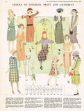 Ladies Home Journal 3681: 1920s Uncut Girls Dress Sz 10 Vintage Sewing Pattern