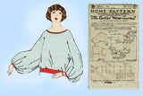 Ladies Home Journal 3711: 1920s Uncut Matinee Blouse 36 B Vintage Sewing Pattern