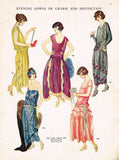 Ladies Home Journal 3713: 1920s Uncut Evening Gown 34 B Vintage Sewing Pattern