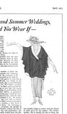 Ladies Home Journal 3902: 1920s Glamorous Evening Wrap Vintage Sewing Pattern