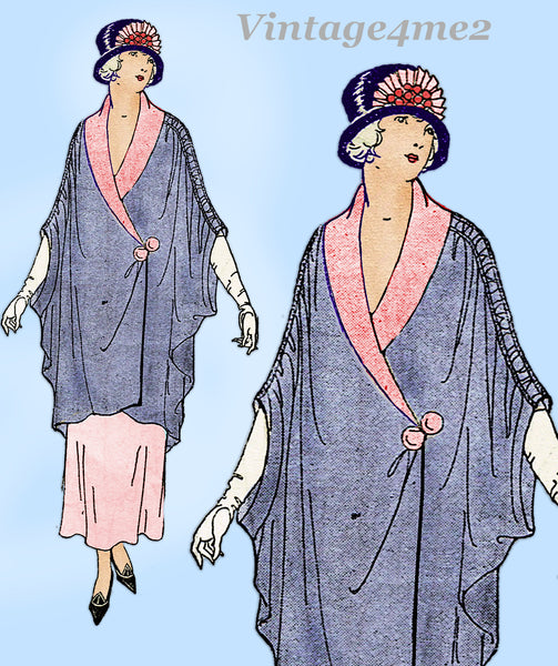 Ladies Home Journal 3902: 1920s Glamorous Evening Wrap Vintage Sewing Pattern