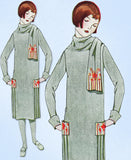 1920s VTG Ladies Home Journal Sewing Pattern 4443 Uncut Girls Dress & Scarf Sz14