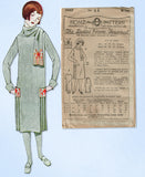 1920s VTG Ladies Home Journal Sewing Pattern 4443 Uncut Girls Dress & Scarf Sz14