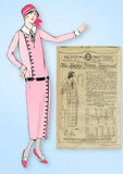 1920s VTG Ladies Home Journal Sewing Pattern 4453 Uncut Misses Slender Dress 36B - Vintage4me2