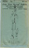 1920s Vintage Ladies Home Journal Sewing Pattern 5014 Uncut Flapper Dress Sz 36B