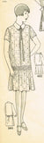 1920s VTG Ladies Home Journal Sewing Pattern 5091 FF Girls Flapper Dress Size 6