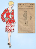 1920s VTG Ladies Home Journal Sewing Pattern 5119 Uncut Girls Flapper Dress Sz10