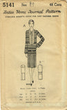 1920s VTG Ladies Home Journal Sewing Pattern 5141 Uncut Misses Flapper Dress 38B -Vintage4me2