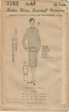 1920s VTG Ladies Home Journal Sewing Pattern 5163 Uncut Misses Flapper Dress 36B