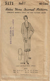 1920s VTG Ladies Home Journal Sewing Pattern 5171 FF Plus Size Flapper Dress 40B