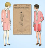 1920s VTG Ladies Home Journal Sewing Pattern 5233 Uncut Girls Flapper Dress Sz 8