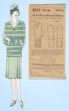 1920s VTG Ladies Home Journal Sewing Pattern 5311 Uncut Misses Flapper Dress 34B