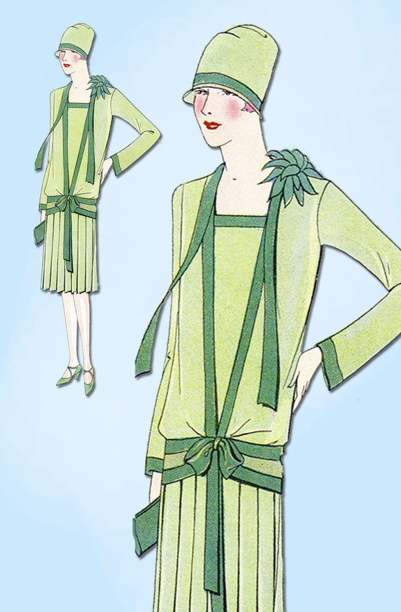 1920s VTG Ladies Home Journal Sewing Pattern 5379 Uncut Misses Flapper Dress 36B