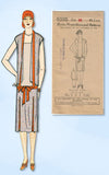 1920s VTG Ladies Home Journal Sewing Pattern 5395 Uncut Misses Flapper Dress 34B