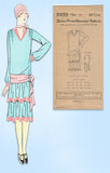 1920s VTG Ladies Home Journal Sewing Pattern 5455 Uncut Flapper Party Dress 34 B