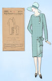 1920s VTG Ladies Home Journal Sewing Pattern 5501 Uncut Flapper Dress Size 38 B