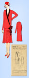 1920s VTG Ladies Home Journal Sewing Pattern 5529 FF Plus Size Flapper Dress 40B