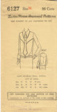 1920s VTG Ladies Home Journal Sewing Pattern 6127 Uncut Flapper Blouse Sz 36 B