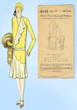 1920s VTG Ladies Home Journal Sewing Pattern 6143 FF Plus Size Flapper Dress 42B