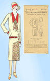 1920s VTG Ladies Home Journal Sewing Pattern 6168 FF Plus Size Flapper Dress 40B