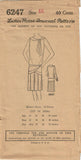 1920s VTG Ladies Home Journal Sewing Pattern 6247 FF Misses Flapper Dress Sz 36B