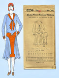 1920s VTG Ladies Home Journal Sewing Pattern 6254 Uncut Flapper Flounce Dress 36