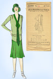 1920s Vintage Ladies Home Journal Pattern 6283 Uncut Misses Flapper Dress 36B